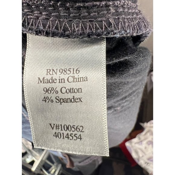 Coldwater Creek women’s size L 18 soft blue denim stretch zip two button four po - Picture 9 of 10